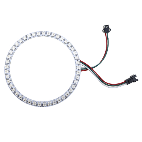DC 5V WS2812B Module Strip 16 35 45 Bits WS2812 5050 RGB LED Ring Lamp Light with Integrated Drivers Board White/Black PCB ► Photo 1/6