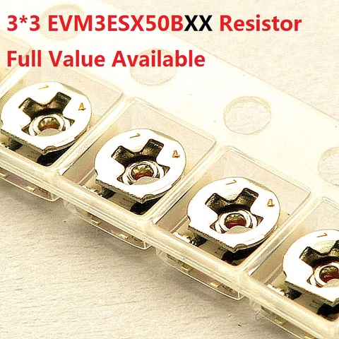 20PC variable resistor 3*3mm  SMD10K/1K/20K/50K/100K/3K/5K/2K adjustable trimmer potentiometer EVM3ESX50B14/13/24/54/15/33/23/53 ► Photo 1/1