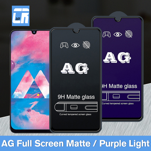 9D Matte Tempered Glass for Samsung Galaxy A10 A20 A30 A40 A50 A60 A70 A51 M21 M20 A5 2017 A71 No Fingerprint Screen Protective ► Photo 1/6