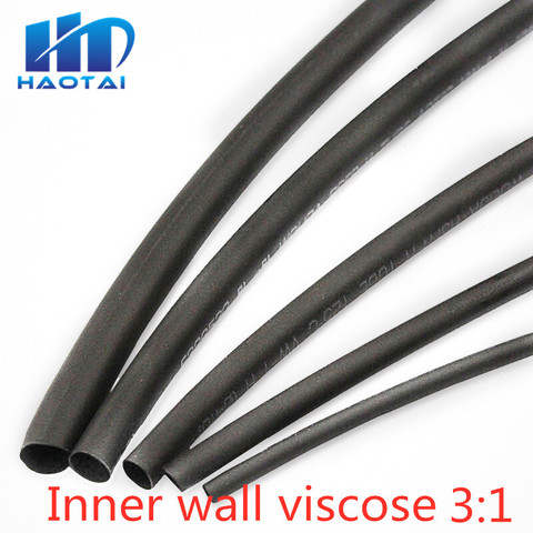 1M/lots 3:1 Heat Shrink Tube with Glue Dual Wall Tubing Diameter 1.6/2.4/3.2/4.8/6.4/7.9/9.5/12.7mm Adhesive Lined Sleeve Wrap ► Photo 1/4