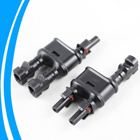 1 Pair Solar PV Branch Connectors Solar Energy Adapter Solar Panel T/ Y Branch Cable Splitter Coupler Combiner MFF FMM ► Photo 1/6