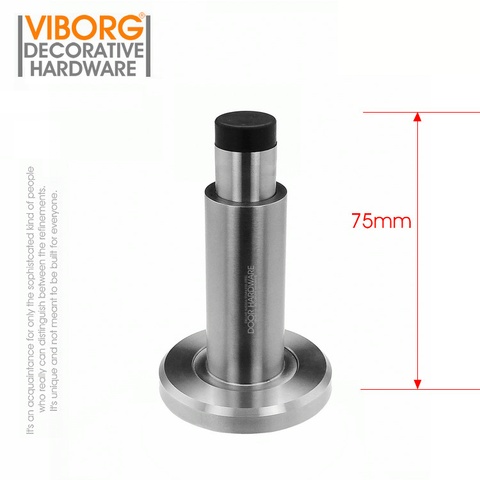 VIBORG Deluxe Adjustable 304 Stainless Steel + Rubber Door Stopper Wall mounted door Doorstop Door Stop Wall Protector Bumper ► Photo 1/6