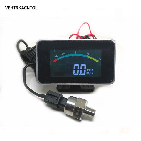VEHTRKACNTOL 12v/24v Truck Car Oil Pressure Gauge Engine Oil Pressure Meter Monitor Displayer ► Photo 1/1