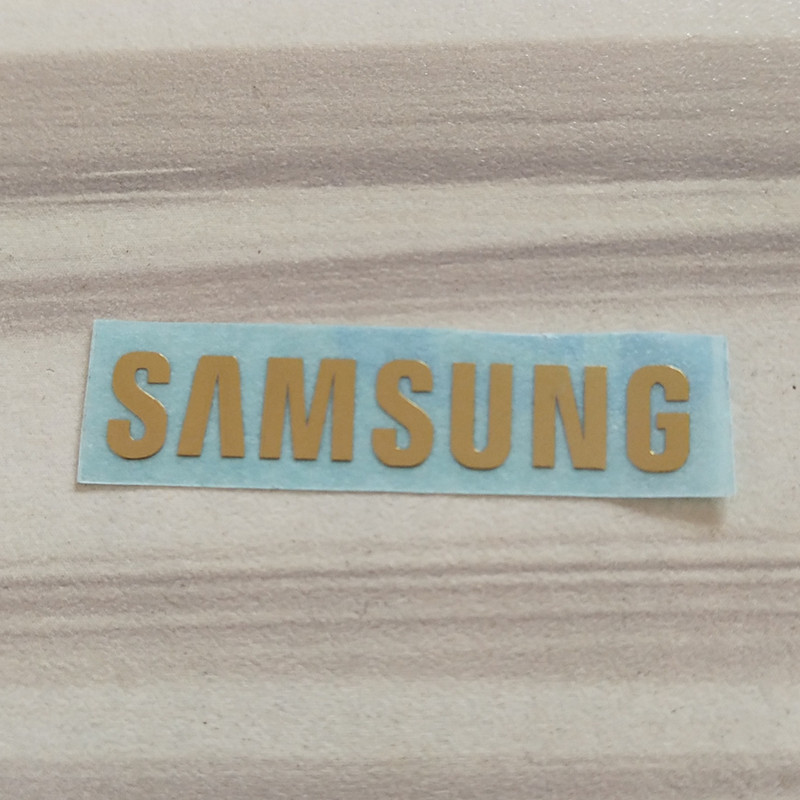 3.1X0.6cm 1pcs lot Gold Samsung logo metal paste Samsung galaxy S3 s4 s5 metal stickers Samsung logo