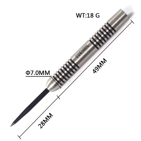 CUESOUL 18 Gram 90% Tungsten Steel Darts Barrels with Diameters 7mm ► Photo 1/1