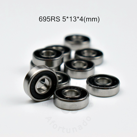 695RS 5*13*4(mm) 10pieces bearing free shipping ABEC-5 bearings 10pcs Metal Seal Bearing 695 695RS chrome steel bearing ► Photo 1/6