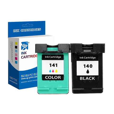 UP brand 2Pcs Ink cartridge compatible for HP 140 141 for  C4583 C4283 C4483 C5283 D5363 Deskjet D4263 D4363 C4480 printer ► Photo 1/2
