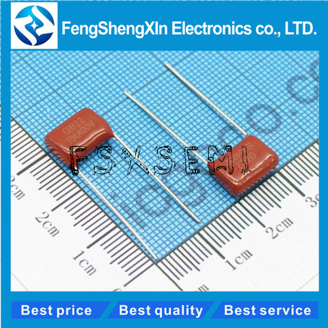 10pcs/lot  CBB22 400V104J Pitch 10mm 0.1UF 100NF 400V 104 CBB Polypropylene film capacitor ► Photo 1/1