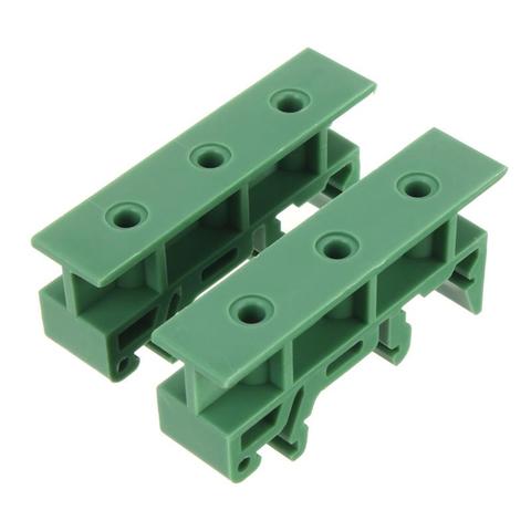 PCB carrier PCB bracket PCB rail mount 1 pair 35mm DIN Rail Mounting Support Adapters plastic Feet for LxW<=100mm PCB or relay ► Photo 1/6