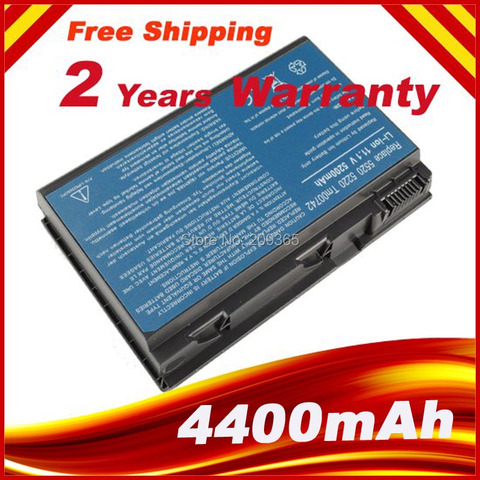 4400mah Laptop Battery For ACER Extensa 5210 5220 5230 5420 5610 5620 5630 7220 7620 for TravelMate 5320 5520 5530 5710 GRAPE32 ► Photo 1/4