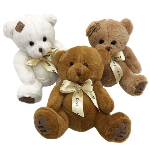 1pc 15cm Patch Bear Dolls Teddy Bear Soft Toy Bear Wedding Gifts Baby Toy Birthday gift brinquedos Soft toys ► Photo 1/6