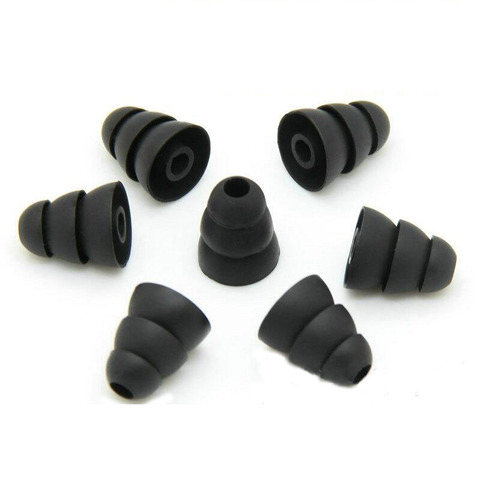 6pcs/3pairs Three Layer Silicone In-Ear Earphone Covers Cap Replacement Earbud Bud Tips Earbuds eartips Earplug Ear pads cushion ► Photo 1/6