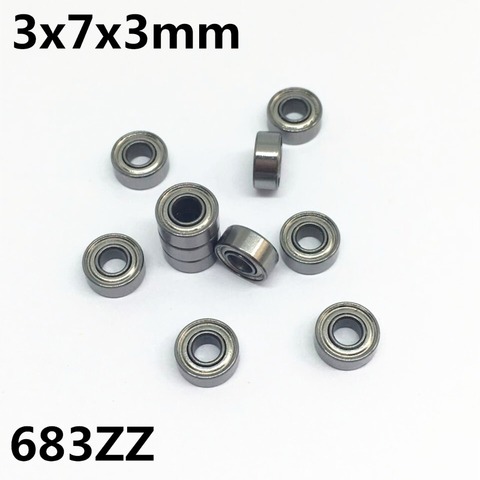 10Pcs 683ZZ L-730ZZ 3x7x3 mm Deep groove ball bearing Miniature bearing High quality Advanced High speed 683Z ► Photo 1/1