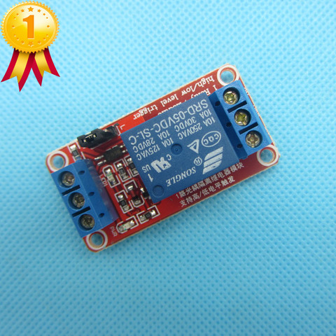 One 1 Channel 5V Relay Module Board Shield with Optocoupler Support High and Low Level Trigger for Arduino ► Photo 1/2