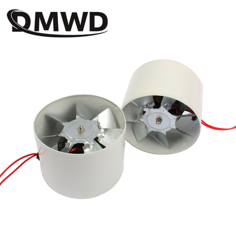DMWD 4 Inch Metal Pipe Ventilation Exhaust Fan Inline Duct Fan Booster Air Ventilator Extractor 4'' Kitchen Bathroom Wall Blower ► Photo 1/5
