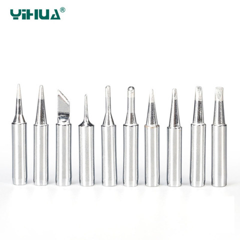 YIHUA10pcs High quality iron tips 900M-T iron head Apply to all kinds of YIHUA soldering station for Hakko 936 Durable iron head ► Photo 1/6