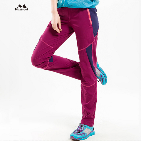 MAZEROUT Woman Summer Fishing Trousers Hiking pants women outdoor