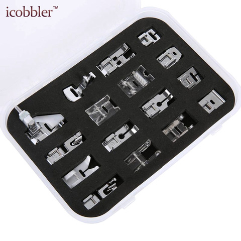 16 Pcs Presser Feet Set Case Adapter Sewing Machine Foot Kit Compatible for Simplicity Invisible Zipper Pleated Feet Foot ► Photo 1/6