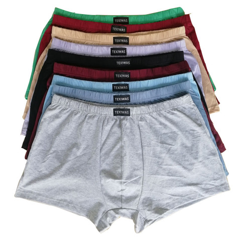 100% cotton  Big size underpants men's Boxers plus size  large size shorts breathable cotton underwear 5XL 6XL 4pcs/lot ► Photo 1/6