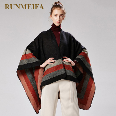 New design 50%ACRYLIC and 50%POLYESTER foulard femme Autumn / Winter warm fashion Scarf shawl poncho 130*150CM tippet shawl ► Photo 1/6