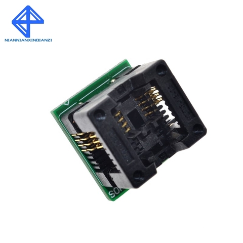 SOIC8 SOP8 to DIP8 Wide-body Seat Wide 200mil Programmer Adapter Socket Blue ► Photo 1/5