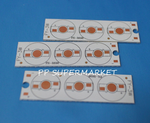 5pcs 21mm x 76mm Aluminium PCB Circuit Board for 3PCS x 1W,3W,5W LED In Series ► Photo 1/4