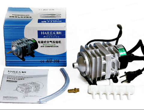 220V or 110V Hailea ACO-208 308 318 Electromagnetic air compressor portable koi fish tank bubble Aquarium air pump pond aerator ► Photo 1/2