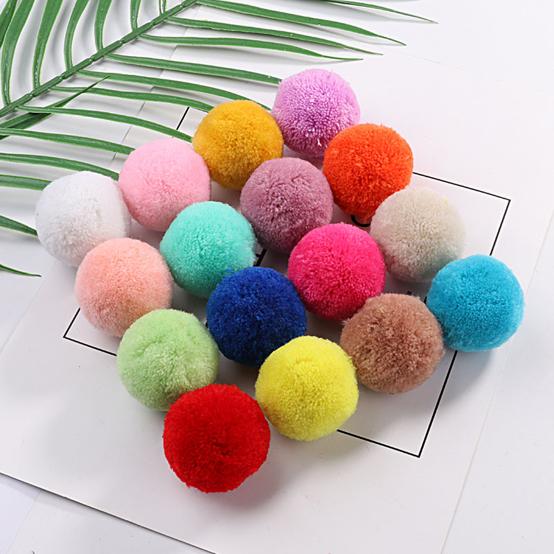 Sewing Pompom Pompones Fluffy Plush Crafts DIY Pom Poms Ball Home Decor Supplies 