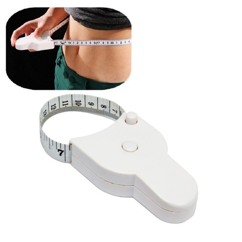 High Qulaity 1.5m Fitness Accurate Body Fat Caliper Measuring Body Tape Ruler Measure Tape Measure White Body Fat Caliper ► Photo 1/4