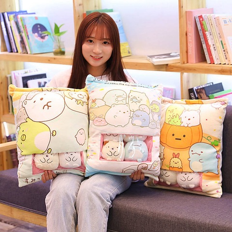 A Bag of 8pcs/6pcs Sumikko Gurashi Plush Toy Japanese Animation Soft Corner Creature Pillow Bio Cartoon Doll Kid Children Gift ► Photo 1/6