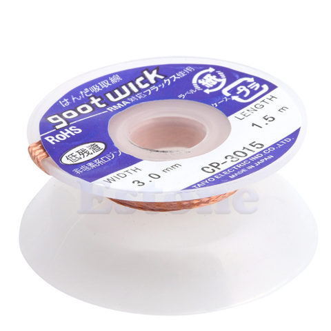 5 ft 3mm New esoldering Braid Solder Remover Wick CP-3015 77UC ► Photo 1/5