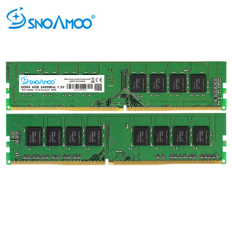 SNOAMOO DDR4 4GB 2133MHz or 2400MHz DIMM Desktop PC Memory Support motherboard ddr4 ► Photo 1/5