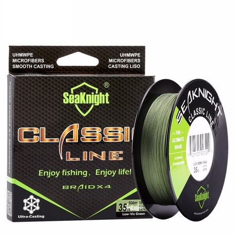 New Classic 500M 4 Strands Braided Fishing Line Super Strong Braid Multifilament Rope 6-80LB 4 Weaves Saltwater Fishing ► Photo 1/6