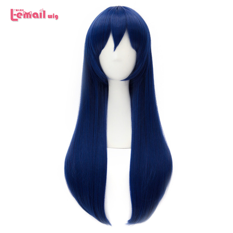 L-email wig Brand New Love Live Sonoda Umi Long Cosplay Wigs LoveLive Cosplay Dark Blue Wig Heat Resistant Synthetic Hair ► Photo 1/4