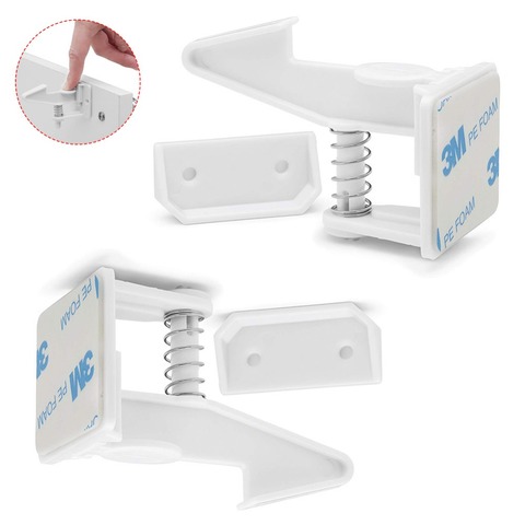 2pcs/pack Kids Baby Safety Lock Magnetic Cupboard Locks Cabinet Lock Children Protection Drawer Locker Security Childproof Locks ► Photo 1/6