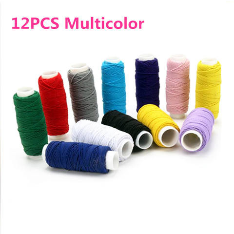 12 x colorful Round Sewing Shirring Elastic Craft 20 Metres Spools AA7640 ► Photo 1/6