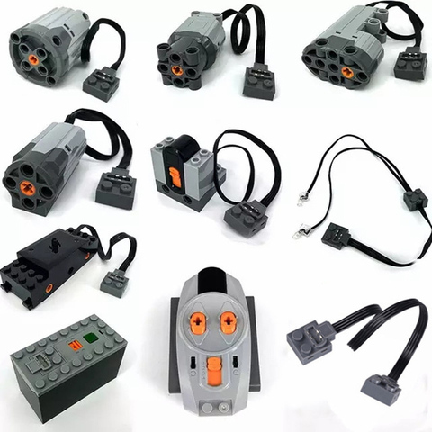 Technic parts compatible for logoes multi power functions tool servo blocks train electric motor PF model sets building kits ► Photo 1/6