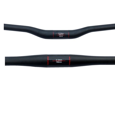 carbon  handlebar Matte Full UD Carbon Fiber Mountain Bicycle Straight Flat/Bend Riser Handlebar Bike MTB Part 31.8*600 - 760 mm ► Photo 1/5