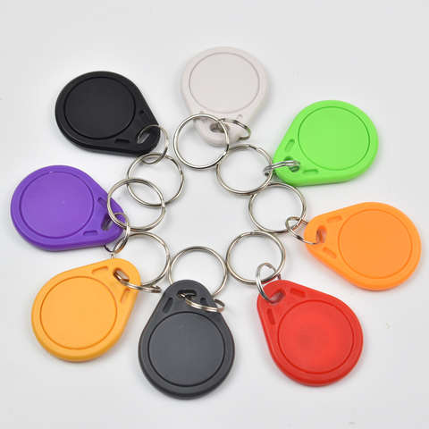 10pcs/bag RFID hotel key fobs  EM4305  chip 125KHz rewritable read and write proximity ABS tags access control ► Photo 1/6