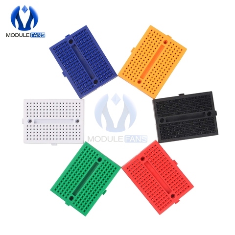 Mini Solderless Prototype Experiment Test Breadboard 170 Tie points 35*47*8.5mm For Arduino Diy Kit Electronic ► Photo 1/6