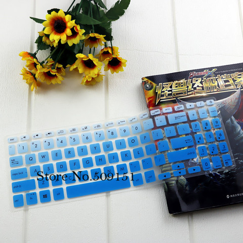 Silicone laptop Keyboard Cover Skin Stickers Protector For ASUS VivoBook S15 S530UN S530U S530UF S5300 S5300U S5300UN 15.6 inch ► Photo 1/6