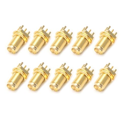 10Pcs/Set End Launch PCB Mount Mount SMA Female Jack Straight RF Connector Adapter ► Photo 1/6