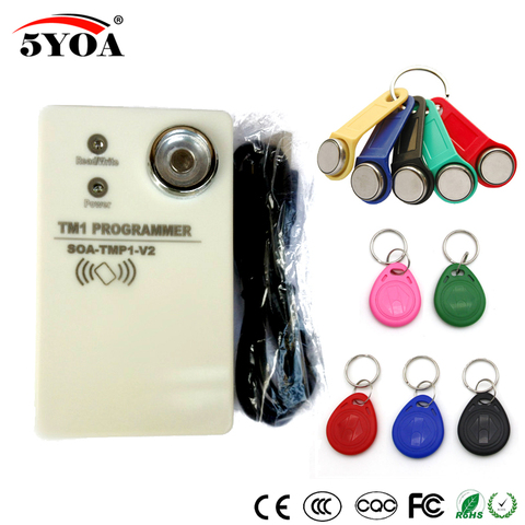 TM RFID Copier Duplicator handheld RW1990 TM1990 TM1990B ibutton DS-1990A I-Button 125KHz EM4305 T5577 EM4100 TM card Reader ► Photo 1/1