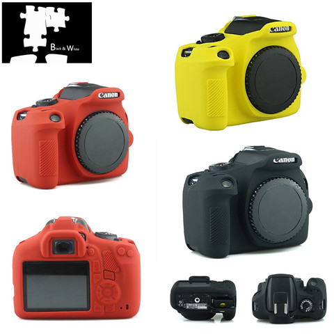 Silicone Armor Skin Case Body Cover Protector for Canon EOS 1500D 2000D Rebel T7 Kiss X90 Digital Camera ► Photo 1/6