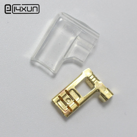 20sets Copper 6.3 Crimp Terminal with Case 6.3mm Insulated Spring Connector Right Angle Female Cold Terminal ► Photo 1/6