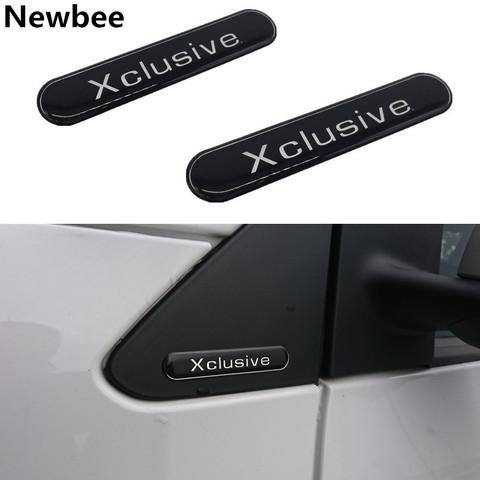 Newbee Universal For SMART BRABUS 2007-2017 Reflective 3D Adhesive Car Sticker Xclusive Emblem Logo Side Mirror Decoration Decal ► Photo 1/6