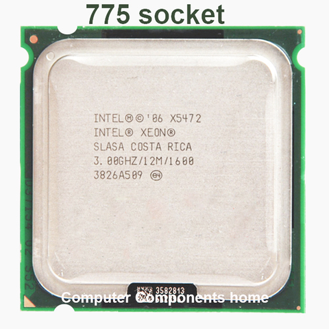 INTEL XEON X5472 quad core 4 core 3.0MHZ LeveL2 12M  1600 Work on 775 motherboard no need  adaperts ► Photo 1/3