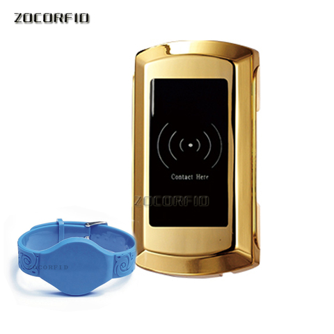 Electronic locker 125khz RFID Smart door lock for cabinet locker sauna and office hotel home swimming pool+1 pcs wristband ► Photo 1/6