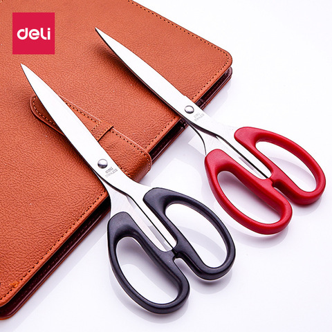 Deli High Quality Stationery Stainless Steel Scissors Business Office Scissors Home Paper Knife Cutter Scissor Cutting Tool Gift ► Photo 1/6