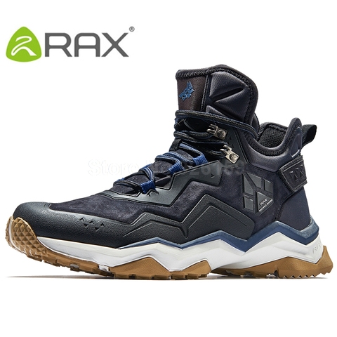 RAX Mens Waterproof Hiking Shoes Outdoor Waterproof Trekking Shoes Winter Breathable Hiking Boots Leather Sports Sneakers Men ► Photo 1/1